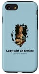 Coque pour iPhone SE (2020) / 7 / 8 dame avec un hermine grunge