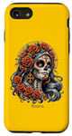 Coque pour iPhone SE (2020) / 7 / 8 Candy Skull Make-up Girl Día de los muertos Candy Skull