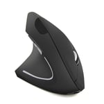 CM0093 Rechargeable Version 2.4GHz Three-button Wireless Optical Mouse Vertical Mouse for Left-hand, Resolution: 1000DPI / 1200DPI / 1600DPI(Black)