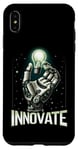 Coque pour iPhone XS Max Main de robot futuriste avec ampoule d'ingénierie robotique