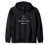 Transparency Scrum Agile Project Management Funny PM Coach Zip Hoodie