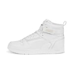 PUMA Mixte RBD Game Basket, White White Team Gold, 44.5 EU