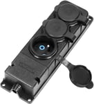 SHIBA-ORNO AE-13166 Multiprise Exterieur étanche Résistance à l'Humidité et Aux Chocs Séparateur Etanche Répartiteur IP44 16A 230V[6