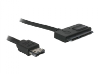 DeLOCK Power Over eSATA-kabel - Power Over eSATA-kabel - Serial ATA 150/300 - SATA-kombination (hona) till 11-stifts USB/eSATA (5 V) (hane) - 50 cm - för P/N: 47178, 47198