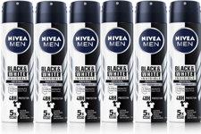NIVEA MEN Black & White Invisible Original Deodorant Spray 150 ml x 6