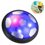 Aerodynamisk Fotboll Barnleksaker, Uppladdningsbar Svävande Fotbollsboll med LED-lampor Skum Bumper Present för Pojkar Flickspel Sport Inomhus Utomhus