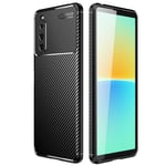 Sony Xperia 10 IV Carbon Fibre Case Black