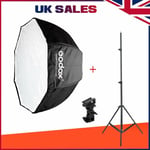 Godox 120cm Umbrella Softbox+2m light stand+B Type Bracket for Studio Speedlight
