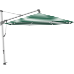 Glatz, Sombrano S+ frihängande parasoll 350 cm anodizerad alu  Kat.5 589 Green Stripe
