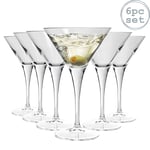 Ypsilon Martini Glass Cocktail Glasses Set - 245ml - Pack of 4