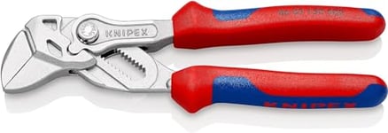Knipex Pliers Wrench with roughened jaws chrome-plated, with multi-component grips 150 mm 86 05 150 S02