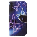 Huawei P20 Pro - Mönstrat skal / plånbok Lysande fjärilar