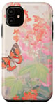 Coque pour iPhone 11 Papillon mignon dans le jardin en plein air peinture dessin
