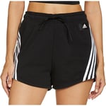 adidas Womens Future Icon 3 Stripes Training Shorts Gym - Black