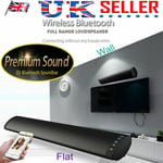 Remote Wireless TV Home Theater Soundbar Sound Bar Speaker System Subwoofer UK