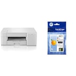 Brother DCP-J1200W Wireless Colour Inkjet Printer | 3-in-1 (Print/Copy/Scan) | Wi-Fi/USB.2.0| A4 | Photos | Ink Included | UK Plug & LC-3211BK/LC-3211C/LC-3211M/LC-3211Y Inkjet Cartridge