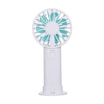 Mini Portable Fan Cool Air Hand Held Travel Cooler Cooling Mini Desk Fans Powered By 2x AA Battery For Outdoor Home 162x75x25mm-White