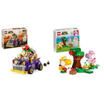 LEGO Super Mario Bowser’s Muscle Car Expansion Set, Collectible Race Kart Toy & Super Mario Yoshis’ Egg-cellent Forest Expansion Set, Collectible Role-Play Toy