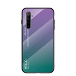 Hülle® Gradient Color Anti-Scratches Glass Case Compatible for OPPO Realme 6 (8)