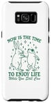 Galaxy S8+ Now is the time to enjoy life bunny & frog while you still Case