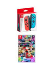 Nintendo Switch Neon Red / Neon Blue Joy-Con Twin Pack &Amp; Mario Kart 8
