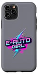 iPhone 11 Pro Electric Girl Typ 2 Plug Supercharge E Cars EV Electric Car Case