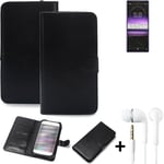 Protective cover for Sony Xperia 1 Professional Edition Wallet Case + headphones