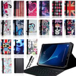Leather Stand Cover Case + Bluetooth Keyboard For 7" 8" 10" Samsung Galaxy Tab A