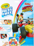 Crayola Mickey Mouse Roadster Color Wonder Coloring Book&Markers Mess Free