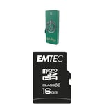 Pack Support de Stockage Rapide et Performant : Clé USB - 2.0 - Série Licence - Harry Potter Slytherin - 16 Go + Carte MicroSD - Classe 10-16 GB