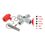 KS Tools Mini clé universelle pour armoire électrique, 42mm