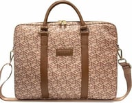 Guess Bag Gucb15hgcfsew 16"Brown Gcube Stripes