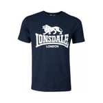 Lonsdale Men's Logo T-Shirt, Blue (blau), Medium (Manufacturer size: Medium)