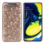 Glitter Samsung Galaxy A80 skal - Guld