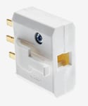 Lamppropp DCL 2-pol+jord Vit (10-pack reducerat pris)