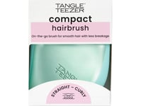 Professional Hair Brush Compact Styler Teal Matte Chrome