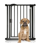 Bettacare Premium Matt Black Narrow Pet Gate, 68.5-75.5cm Self Close Dog Gate