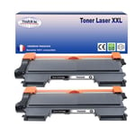 2 Toners compatibles avec Brother TN2220, TN2010 pour Brother Fax 2840, Fax 2845, Fax 2940 - 2600 pages - T3AZUR
