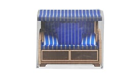 GRASEKAMP Qualität seit 1972 Housse de Protection pour Chaise de Plage 119 x 106 x 160 cm PVC Transparent Bâche résistante aux UV et étanche