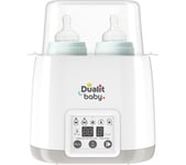 DUALIT Baby 11020 Double Bottle Warmer & Steriliser - White