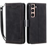 Suburbian läder Samsung Galaxy S22 Plus fodral - Svart Svart