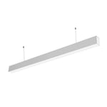 LEDlife 40W LED ljusskena, taklampa för kontor - Vit, 100 lm/W, 120 cm, inkl. wireupphäng - Färg på chassi : Vit, Kulör : Varm