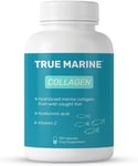 TRUE MARINE Collagen Capsules - 2,400Mg of Marine Collagen with Hyaluronic Acid