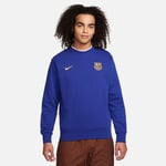 Nike Barcelona Sweatshirt Nsw Club French Terry Drack Pack Bcn - Navy/guld adult FJ5562-455