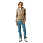 Lexington Clay Cotton Half-zip Sweater Beige