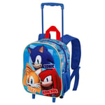 Karactermania Sonic The Hedgehog Sega Trio Liten 3d-ryggsäck Med Hjul