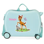 Disney Bambi Children's Suitcase Blue 50x39x20cm Rigid ABS Combination Closure Side 34L 1.8 kg 4 Wheels