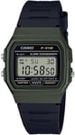 Casio Men's Ladies Unisex Classic Casual Digital Watch F-91WM-3AEF Green & Black