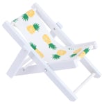 Garneck Cell Phone Holder Hawaii Decor Tablet Stand Wood Canvas Beach Deck Chair Business Card Holder Bracket for Smart Phone Kindle (Pineapple)
