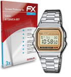 atFoliX 3x Screen Protection Film for Casio A158WEA-9EF Screen Protector clear